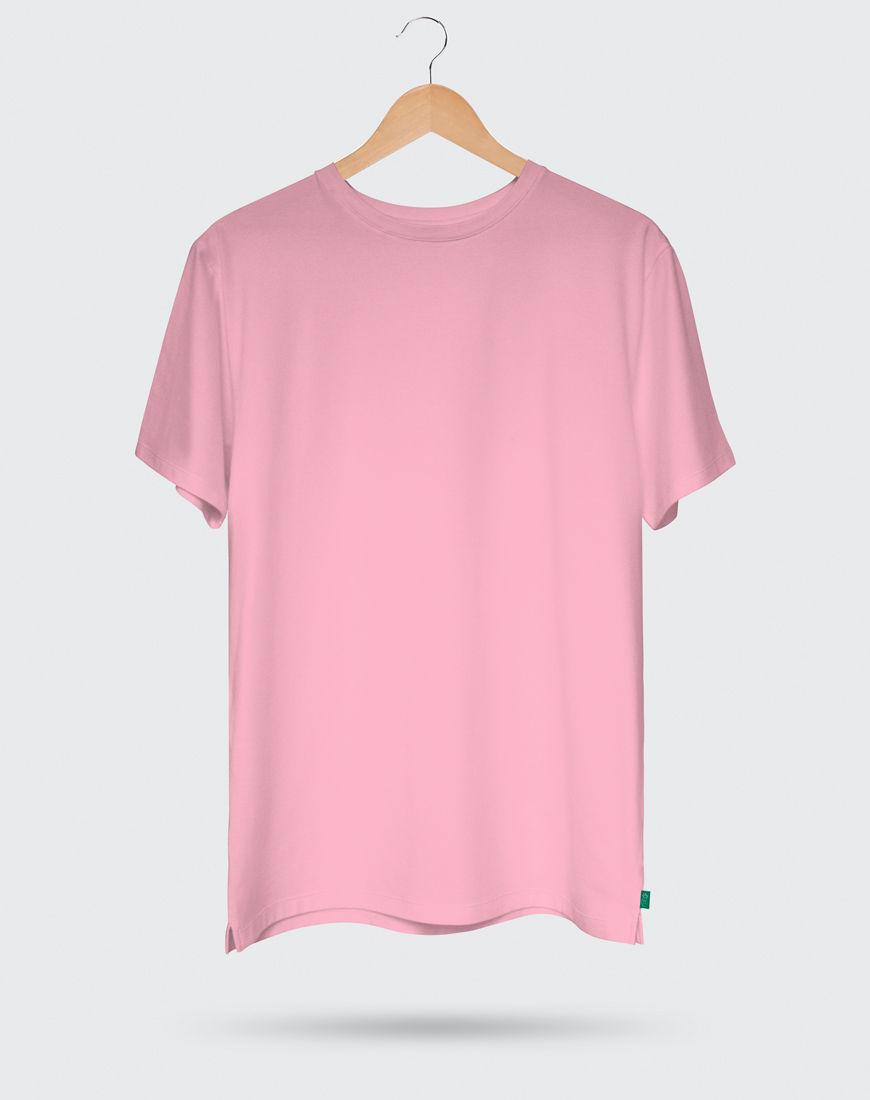 camiseta básica rosada