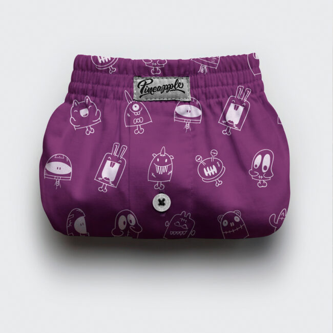 PINEAPPLE - BÓXER SHORT - MONSTERS - MORADO