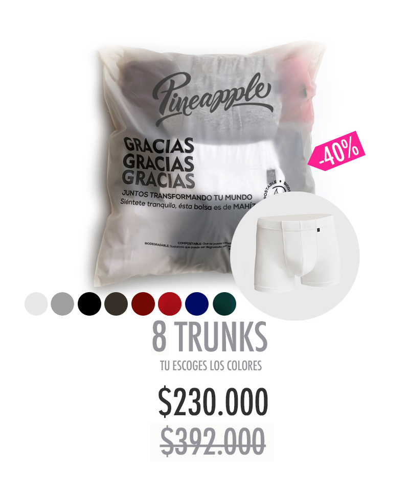 MEGA PACK 8 TRUNKS PINEAPPLE