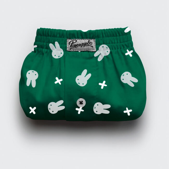 PINEAPPLE - BÓXER SHORT - CONEJOS - VERDE